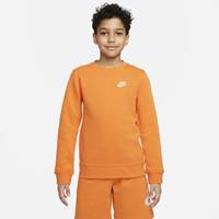 Nike Sweatshirt NSW Club - Oranje/Wit Kinderen