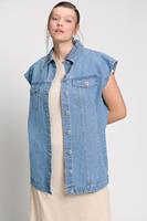 Studio Untold Steppweste »Jeansweste oversized Hemdkragen Taschen«