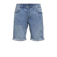 ONLY & SONS regular fit jeans short ONSAVI 0786 blue denim