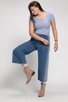 Studio Untold Culotte »Jeans Culotte Patch Look 5-Pocket Fransensaum«