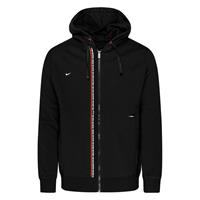 Nike F.C. Hoodie Tribuna Fleece - Zwart/Rood/Wit