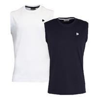 Donnay Donnay Heren - 2-Pack - Mouwloos T-shirt Stan - Wit & Navy