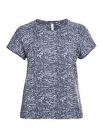 Sheego T-Shirt »Shirt« mit Ausbrennermuster, leicht transparent