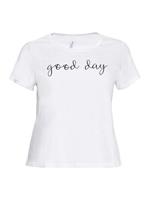 Sheego T-Shirt »T-Shirt« mit Wording-Print, leicht ausgestellt
