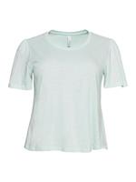 Sheego T-Shirt »Shirt« mit kurzen Flügelärmeln, aus reiner Baumwolle