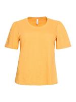 Sheego T-Shirt »Shirt« mit kurzen Flügelärmeln, aus reiner Baumwolle