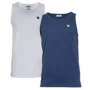 Donnay Donnay Heren - 2-Pack - Singlet James - Wit & Navy