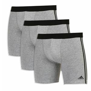 Adidas boxershorts 3-pack stripes grijs