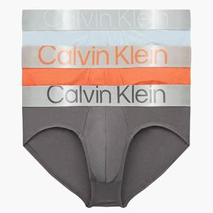Calvin Klein Steel midi slips 3-pack oranje-grijs