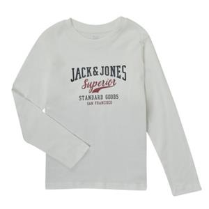Jack & Jones Junior Jack & Jones jongens shirt 12213080/JJELOGO wit