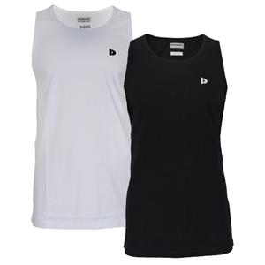 Donnay Donnay Heren - 2-Pack - Singlet James - Wit & Zwart