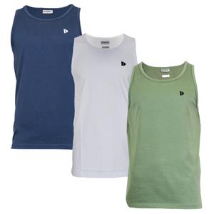 Donnay Donnay Heren - 3-Pack - Singlet James - Navy/Wit/Legergroen