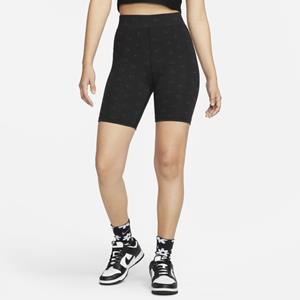 Nike Air Bikeshorts met hoge taille voor dames - Zwart