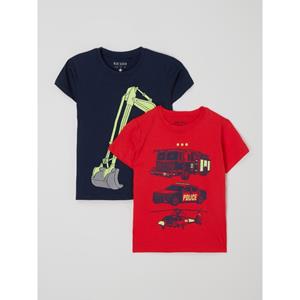 Blue Seven T-Shirt »Jungen T-Shirts im Doppelpack« (2-tlg) mit Frontprint