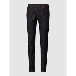 BOSS Casualwear Regular fit jeans met labelapplicatie