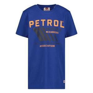 Petrol Industries T-shirt met logo fel groen Jongens Katoen Ronde hals - 