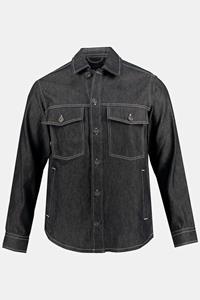 JP1880 Langarmhemd »Hemd Denim Overshirt Langarm Kent Kragen Raw Denim«