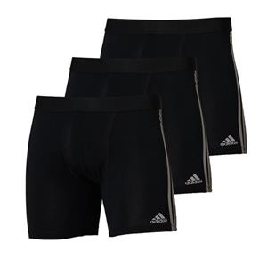 Adidas boxershorts 3-pack stripes zwart