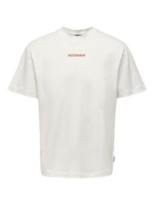only&sons Only & Sons Männer T-Shirt Gerald in weiß
