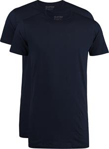 Slater 2-pack T-shirt Extra Lang R-Neck Navy