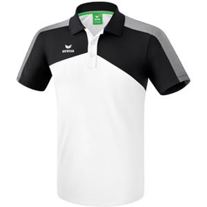 erima Premium One 2.0 Funktions Poloshirt Kinder white/black/white