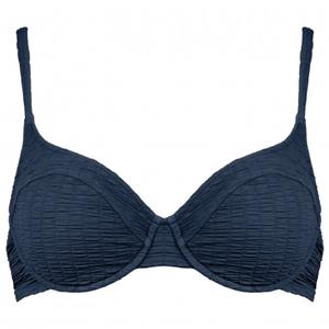 WATERCULT Women's Bikini Top Solid Crush 3 - Bikinitop, blauw/zwart