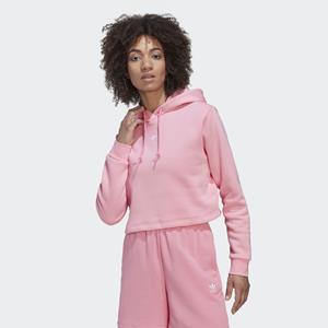 Women's adidas Originals Adicolor Essentials Crop Fleece Hoody in Pink