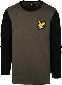 Lyle and Scott Lyle & Scott Pullover Logo Olivgrün