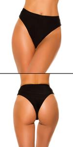 Cosmoda Collection Mix it!!! sexy bikini slip hoge taille zwart