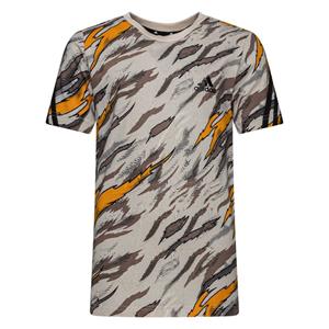 Adidas Future Icons 3-Stripes T-shirt - Bruin/Geel/Zwart Kinderen