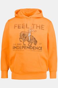 JP1880 hoodie, grote maten, , heren, oranje, 