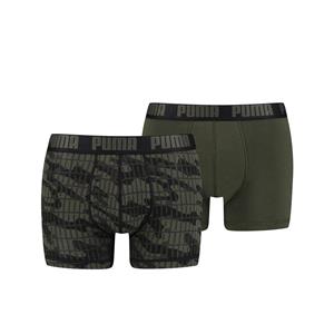 PUMA men camo boxer 2p GROEN S