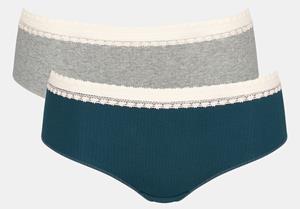 SLOGGI Go Ribbed Hipster BLAUW XL