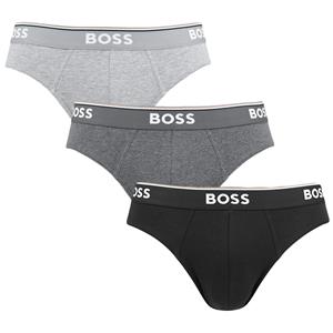 Hugo Boss BOSS power 3P herenslips grijs & zwart
