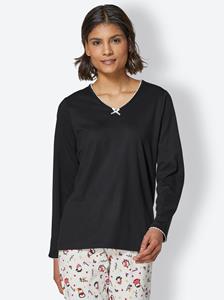 Pyjama-Shirt in zwart van wäschepur