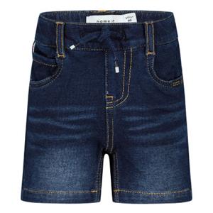 NAME IT MINI regular fit jeans bermuda NMMRYAN dark denim Denim short Blauw Jongens Stretchdenim - 