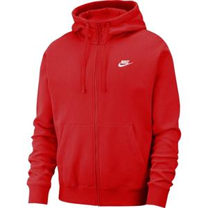 Nike Hoodie NSW Club - Rot/Weiß