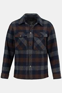 JP1880 Funktionsjacke »Karohemd Overshirt Langarm Wollmix Kentkragen«