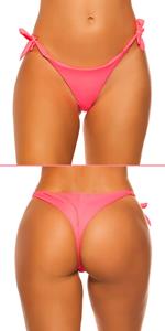 Cosmoda Collection Mix it!!! sexy bikini slip om te binden neonkoraal-kleurig