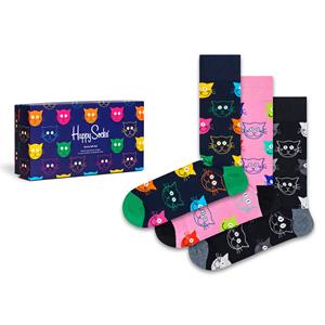 Happy Socks mixed cat giftbox 3P multi