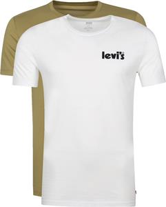 Levis Levi's T-shirt 2-Pack Weiß Grün