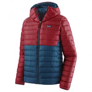 Patagonia - Down Sweater Hoody - Donsjack, rood/blauw