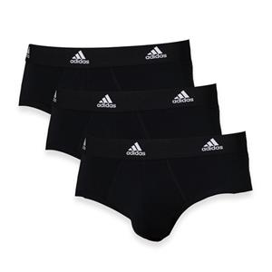 Adidas slips active flex cotton 3 pack zwart