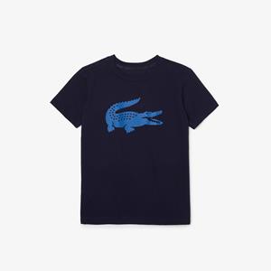 Lacoste Jungen-Shirt aus Funktionsstoff mit Krokodilaufdruck Lacoste Sport Tennis - Navy Blau / Blau 