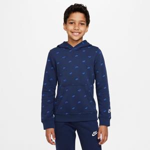 Nike Hoodie NSW Club Fleece - Navy/Blauw/Wit Kids