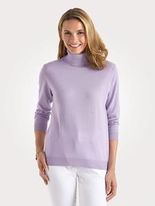 Rollkragen-Pullover mit Merino-Schurwolle MONA Lavendel