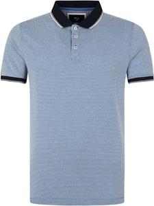 Suitable Knitted Polo Blauw