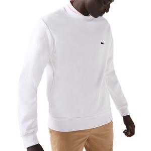 Lacoste Herren Lacoste Sweatshirt aus aufgerauter Baumwolle - Weiß 