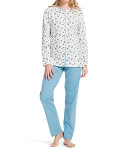 Pastunette dames pyjama Snow Dots - Light Blue