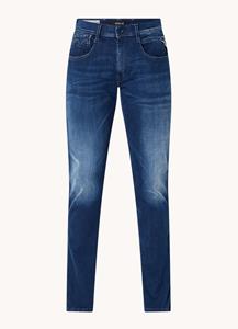 Replay Hyperflex Jeans Anbass Slim Fit Blauw  
